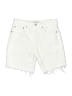 Trave 100% Cotton White Denim Shorts Size 26 waist - photo 1