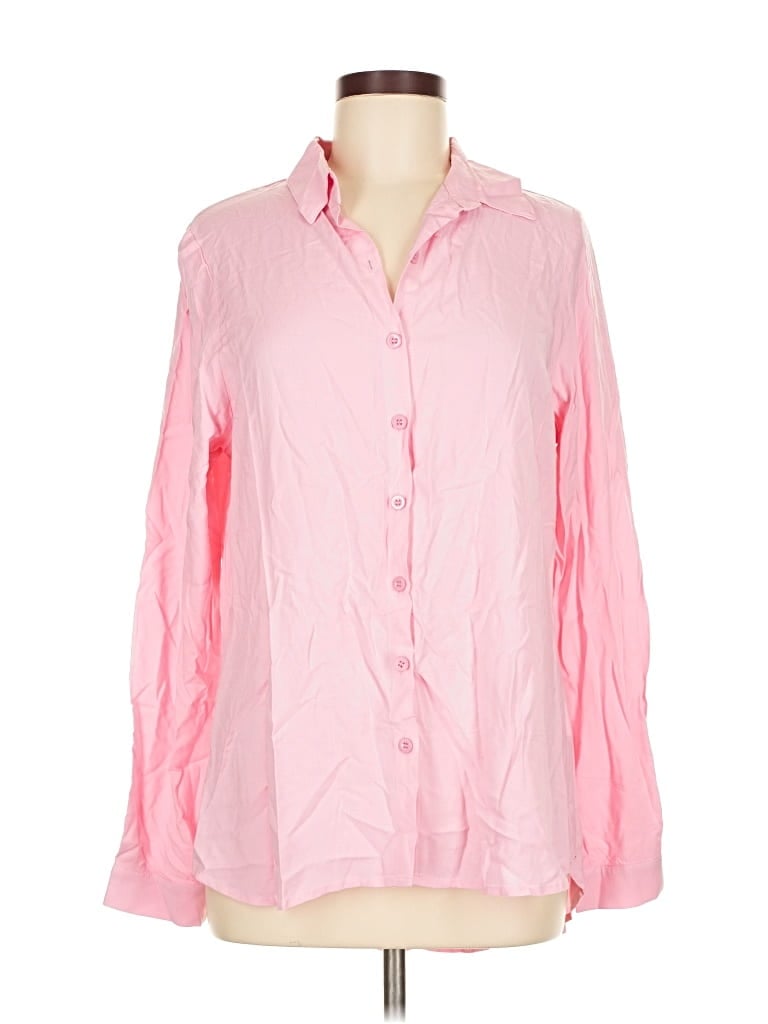 Assorted Brands Long Sleeve Blouse In Pink