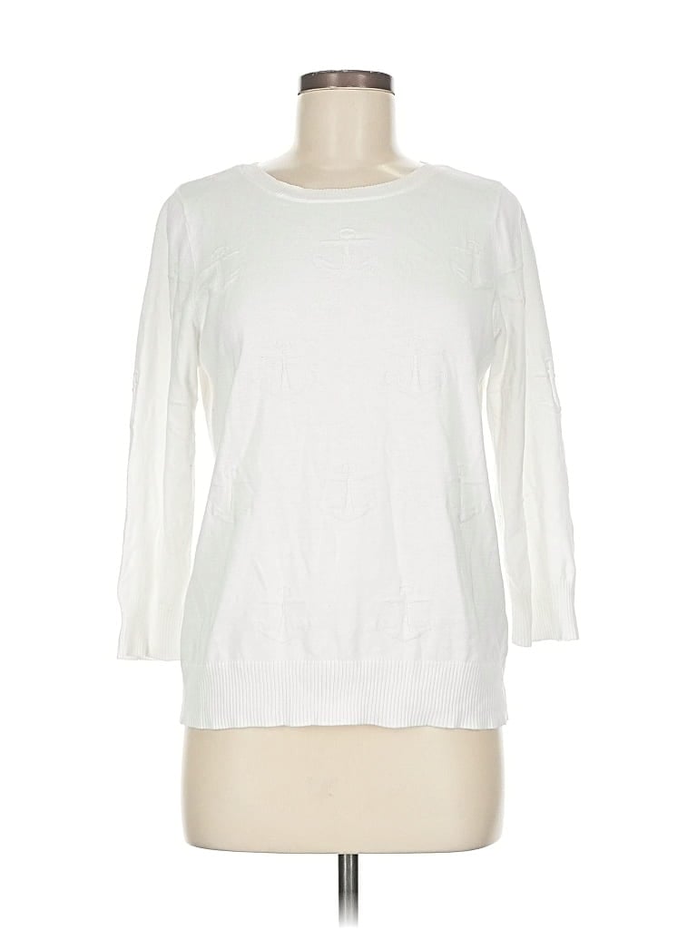 Pre-owned The Limited Pullover Sweater In White