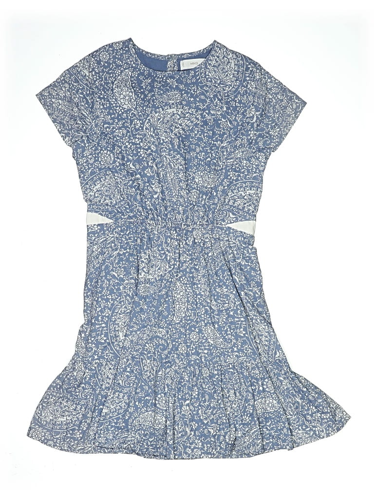 Pre-owned Mng Kids' Dress In Blue