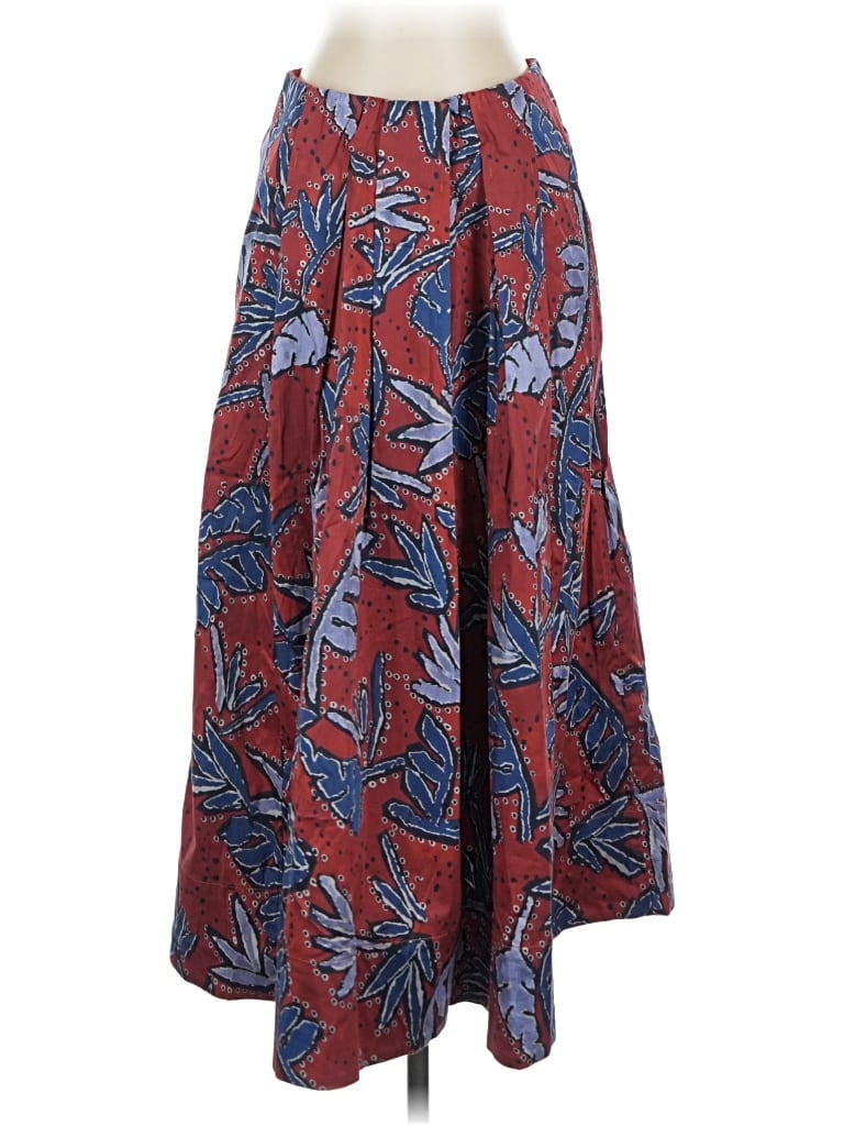 Pre-owned Nic + Zoe Casual Skirt In Burgundy