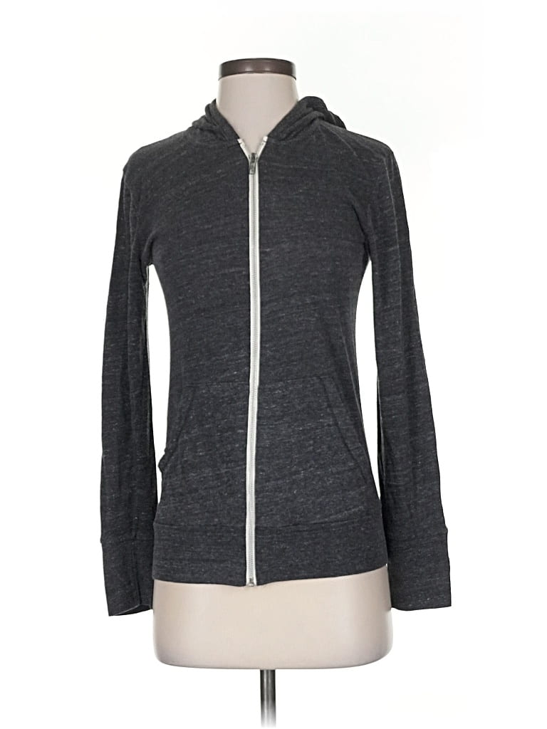 Pre-owned Soulcycle Zip Up Hoodie In Gray