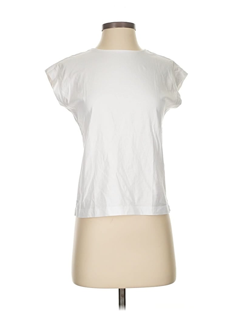 Pre-owned Ann Taylor Loft Sleeveless T-shirt In White