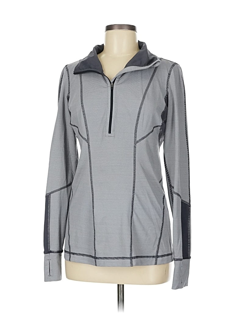 Pre-owned Lululemon Athletica Track Jacket In Gray