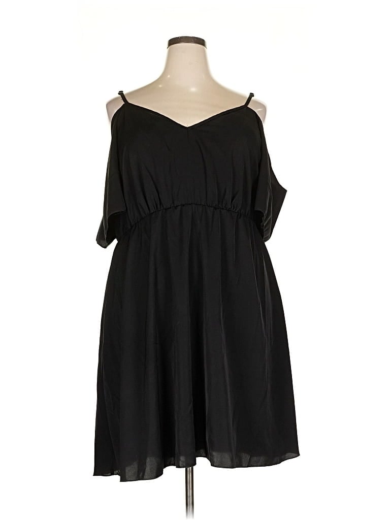 Pre-owned Shein Curve Casual Dress In Black