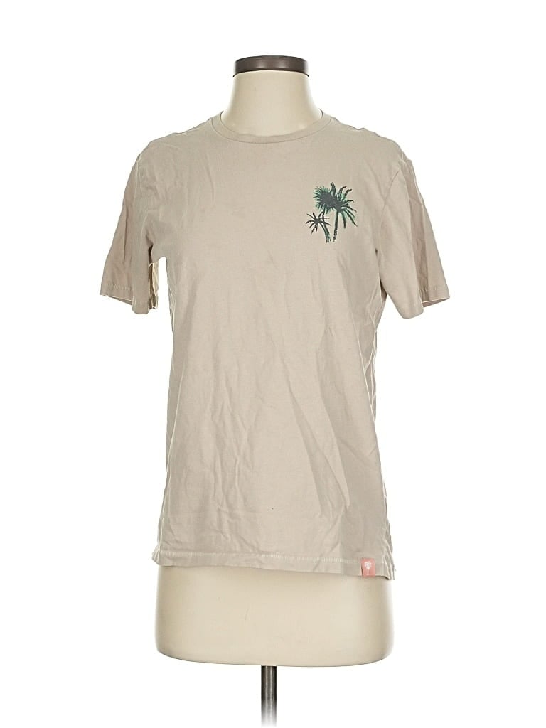 Pre-owned Free Planet Short Sleeve T-shirt In Brown