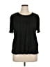 Traditions 100% Polyester Black Short Sleeve Blouse Size XL - photo 1