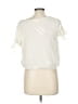 E&M Collection 100% Polyester Ivory Short Sleeve Blouse Size L - photo 2