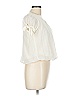 E&M Collection 100% Polyester Ivory Short Sleeve Blouse Size L - photo 4