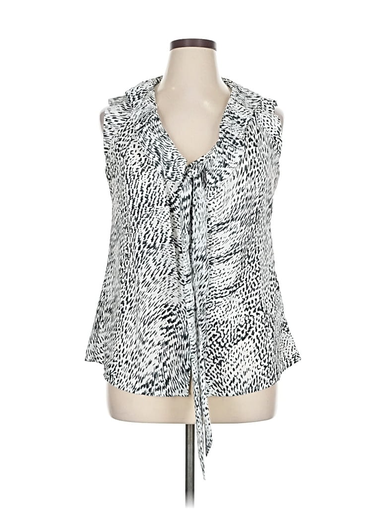 Pre-owned Banana Republic Factory Store Sleeveless Blouse In Silver