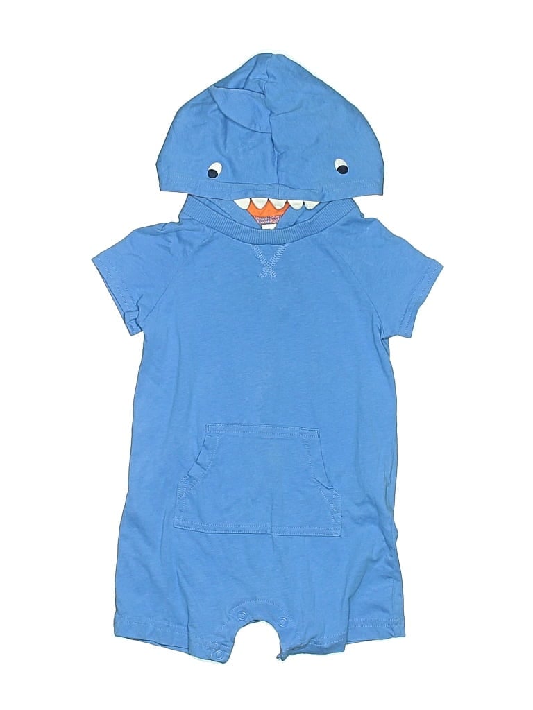 Pre-owned Carter's Kids' Short Sleeve Outfit In Blue