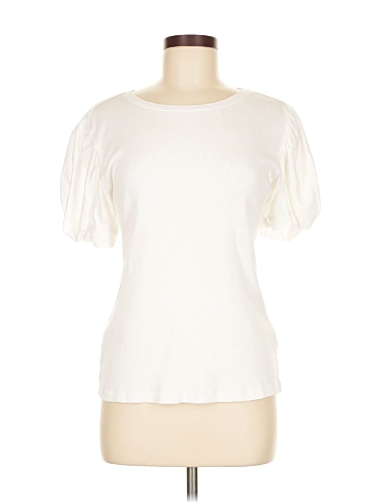 Pre-owned 1.state Cardigan Sweater In White