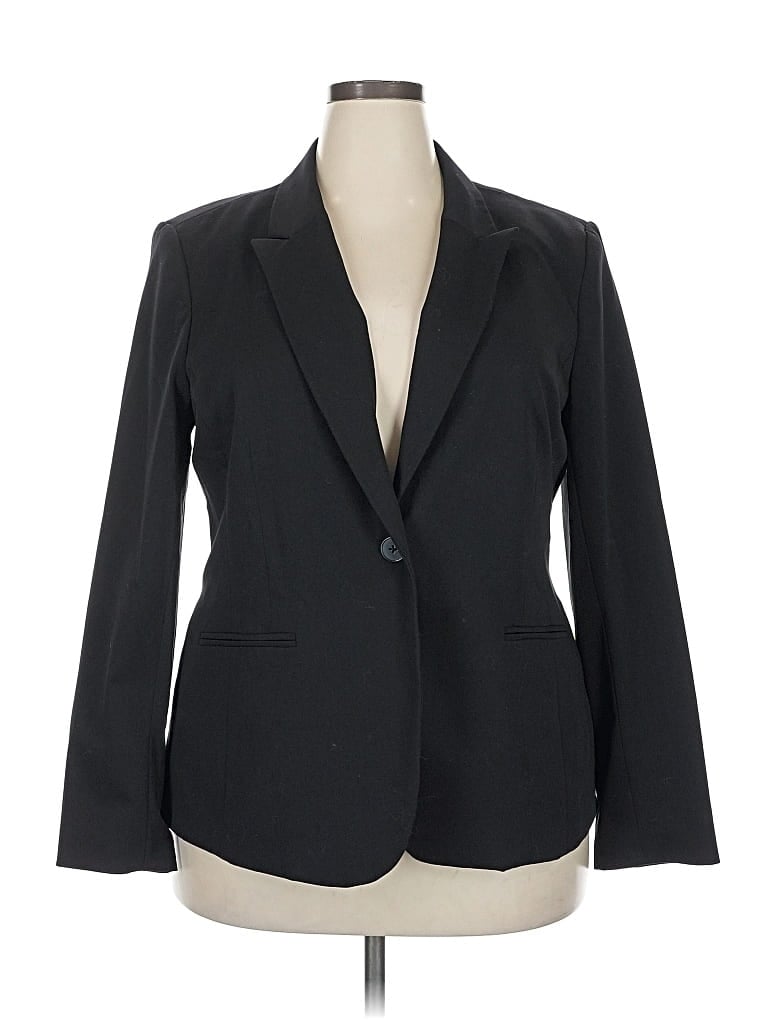 Pre-owned Liz Claiborne Career Blazer Jacket In Black