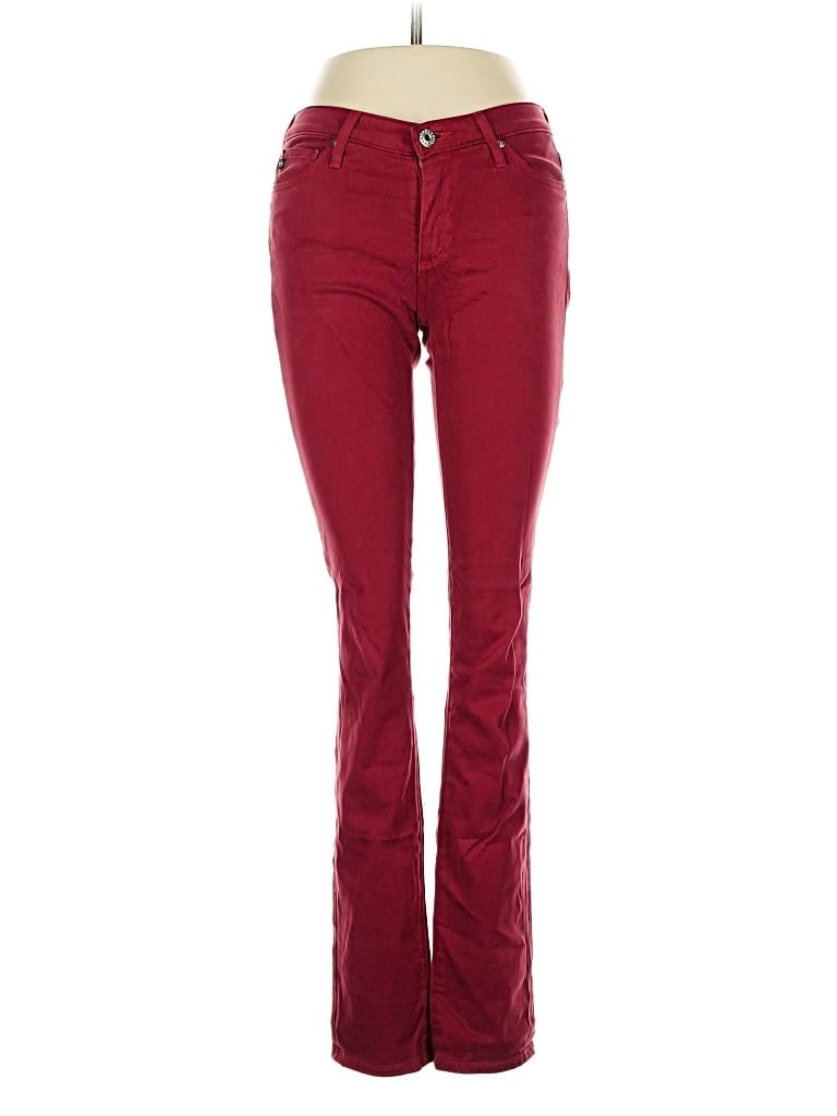 Pre-owned Adriano Goldschmied Casual Pants In Burgundy