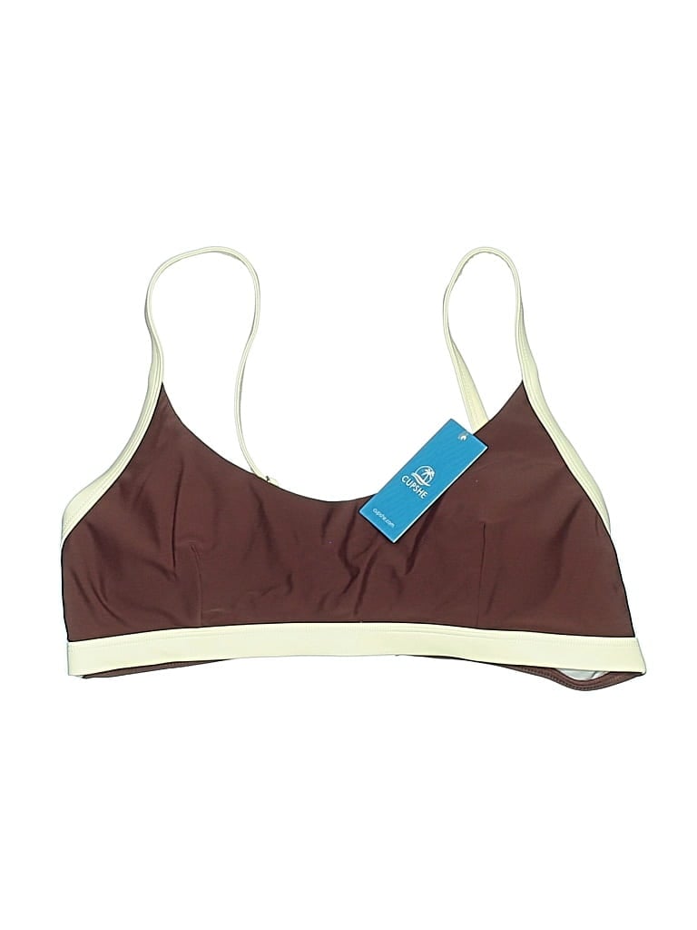 Cupshe Swimsuit Top Brown Swimwear