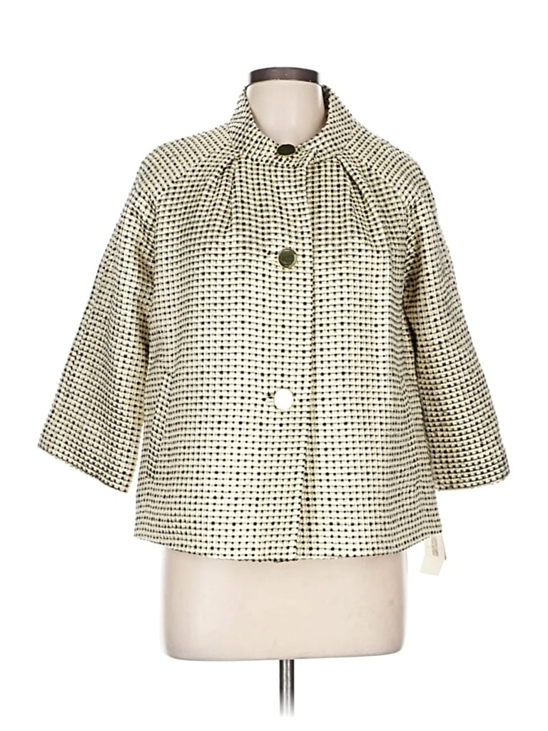 Pre-owned Kate Spade New York Coat In White