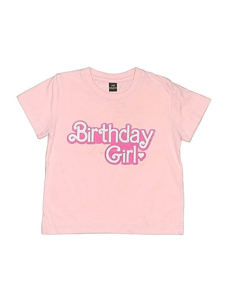 UNBRANDED Pre-owned Kids' Short Sleeve T-shirt In Pink