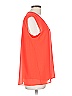 MICHAEL Michael Kors 100% Polyester Orange Sleeveless Blouse Size L - photo 4