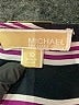 MICHAEL Michael Kors 100% Polyester Stripes Purple Short Sleeve Blouse Size 10 - photo 7