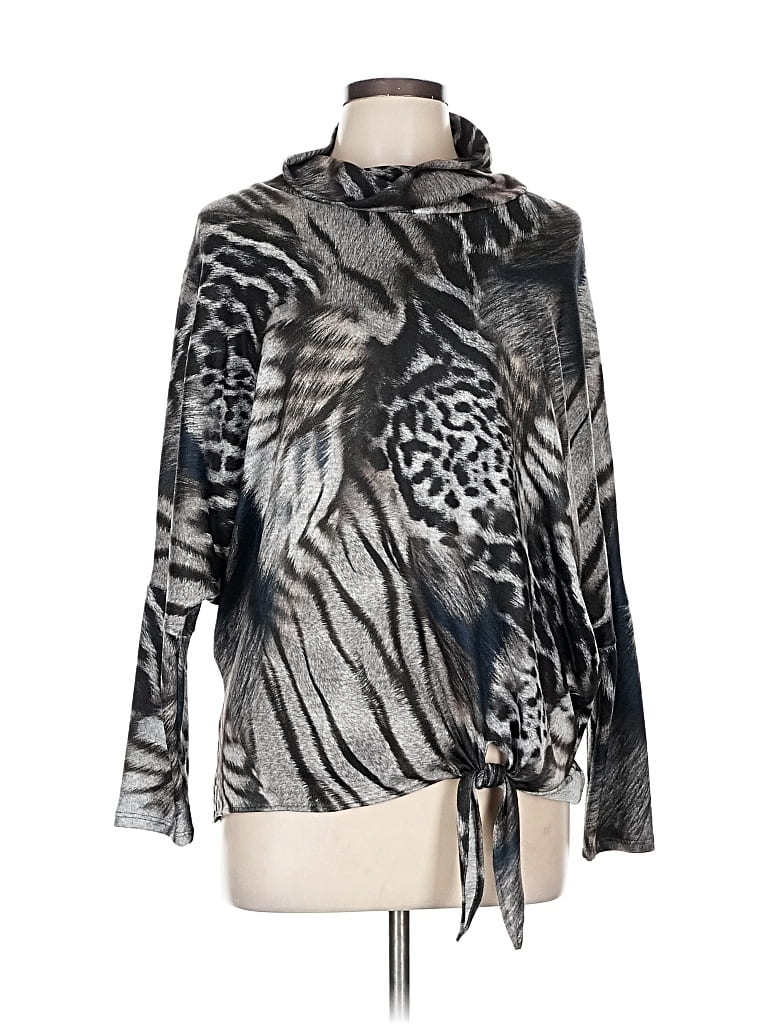 Pre-owned Frank Lyman Design Pullover Sweater In Silver