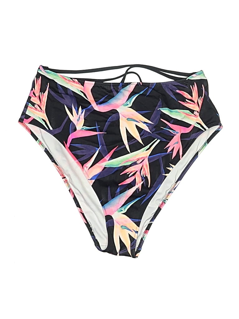 Pre-owned Victoria's Secret Pink Swimsuit Bottoms In Black