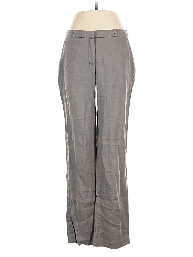 H&M Pre-owned Linen Pants In Gray