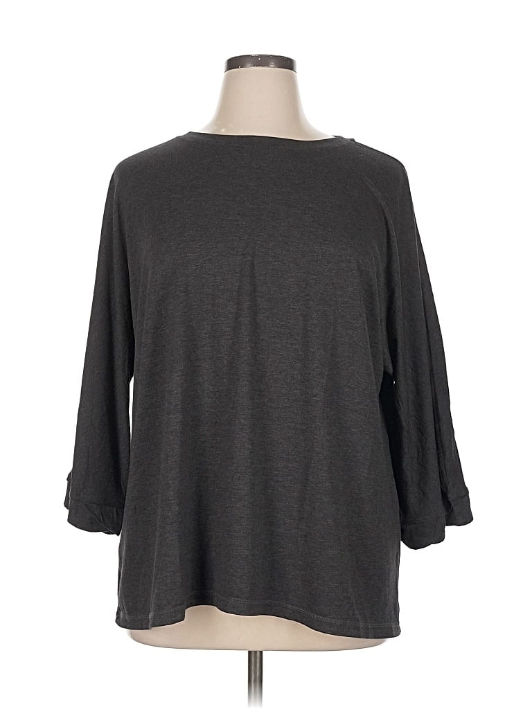Automet 3/4 Sleeve T-shirt In Gray