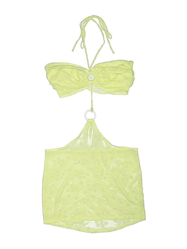 Pre-owned Lucy In The Sky Swimsuit Top Green Swimwear