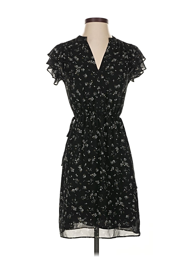 Pre-owned H&m Casual Dress In Black