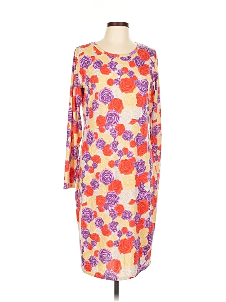 Pre-owned Lularoe Casual Dress In Orange