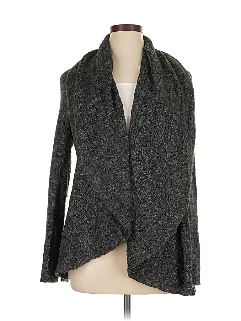 Pre-owned Karen Scott Cardigan Sweater In Gray