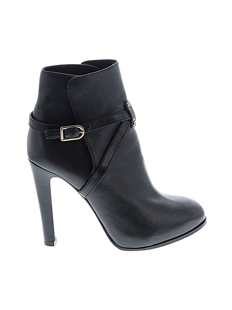 Pre-owned Tory Burch Ankle Boots In Black