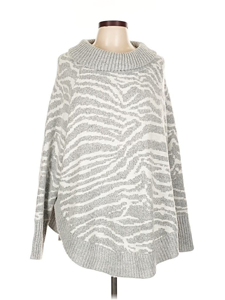 Pre-owned I.n. Studio Pullover Sweater In Silver