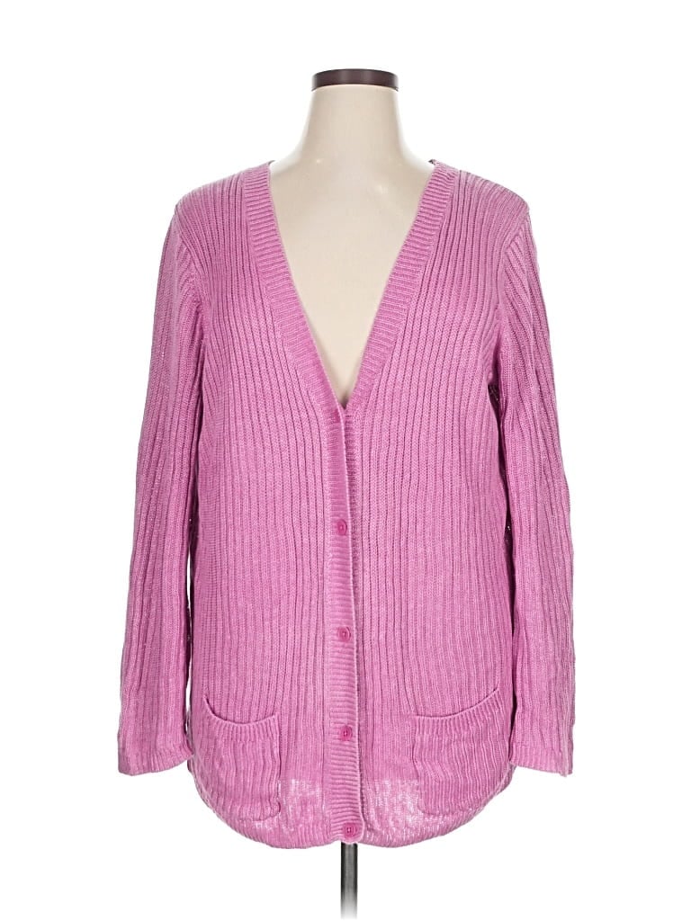 Pre-owned Talbots Cardigan Sweater In Pink