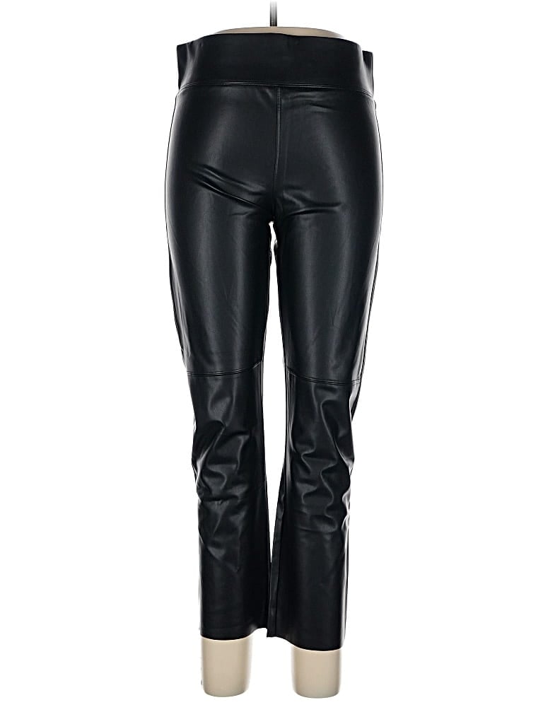 David Lerner Faux Leather Pants In Black