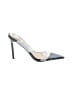 Vivianly Gray Ivory Heels Size 10 - photo 1