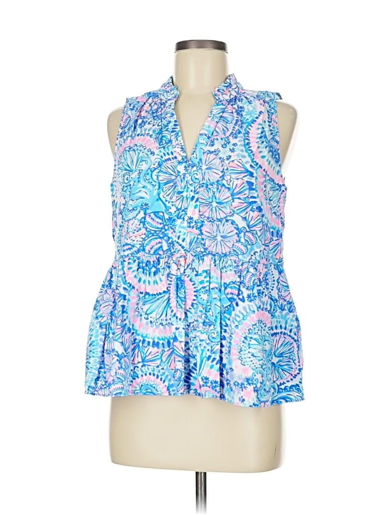 LILLY PULITZER Pre-owned Sleeveless Blouse In Blue
