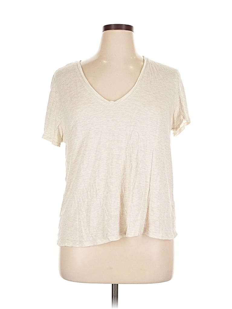 Pre-owned Express Short Sleeve T-shirt In White