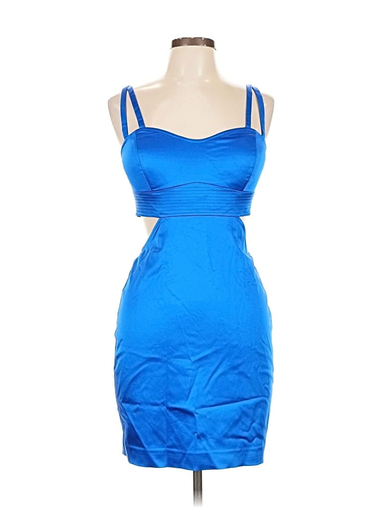 Pre-owned Bebe Cocktail Dress In Blue