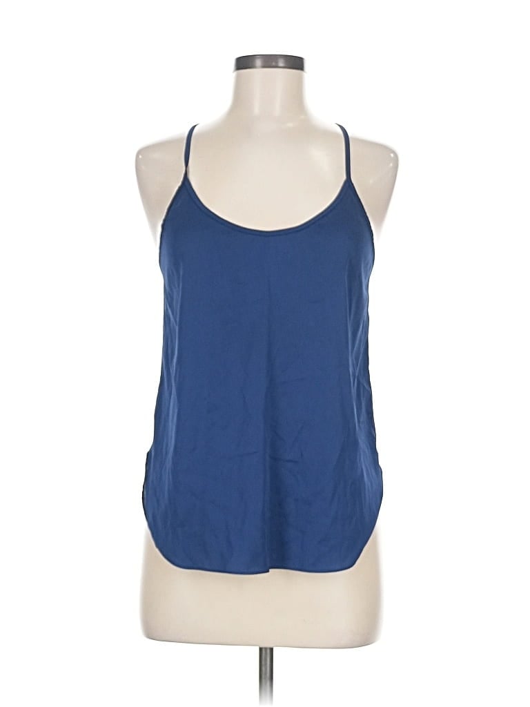 Pre-owned Ekouaer Sleeveless Top Blue Halter Neckline Tops