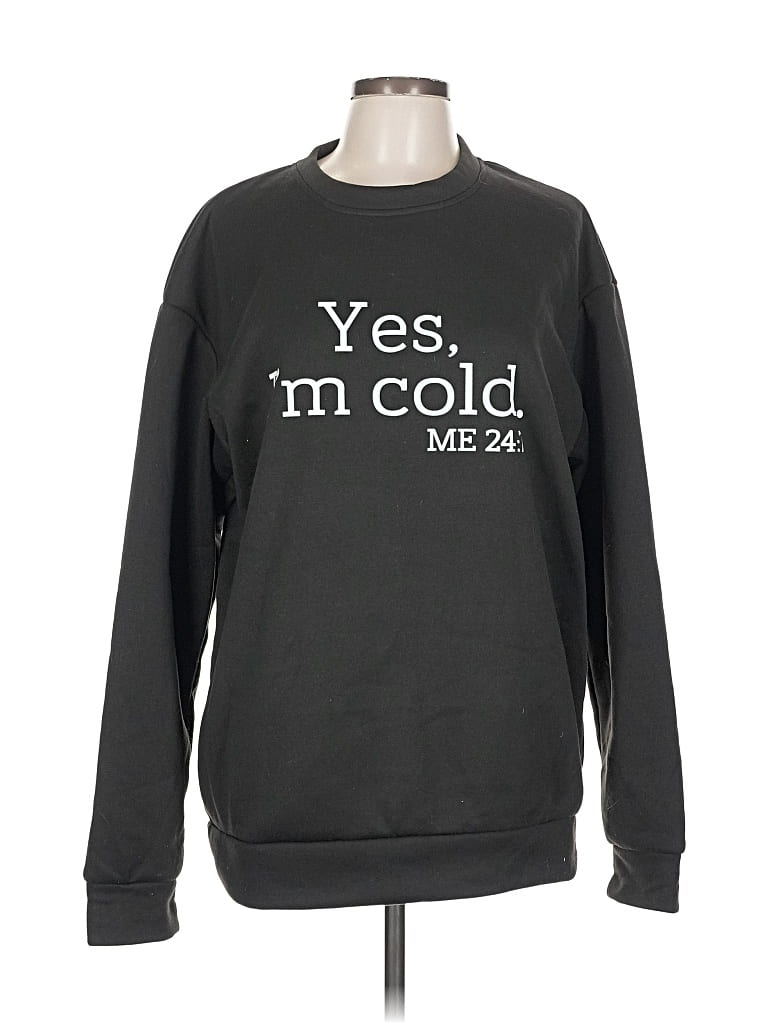 Pre-owned Unbranded Sweatshirt In Black