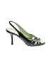H Hilfiger Graphic Green Black Heels Size 9 - photo 1