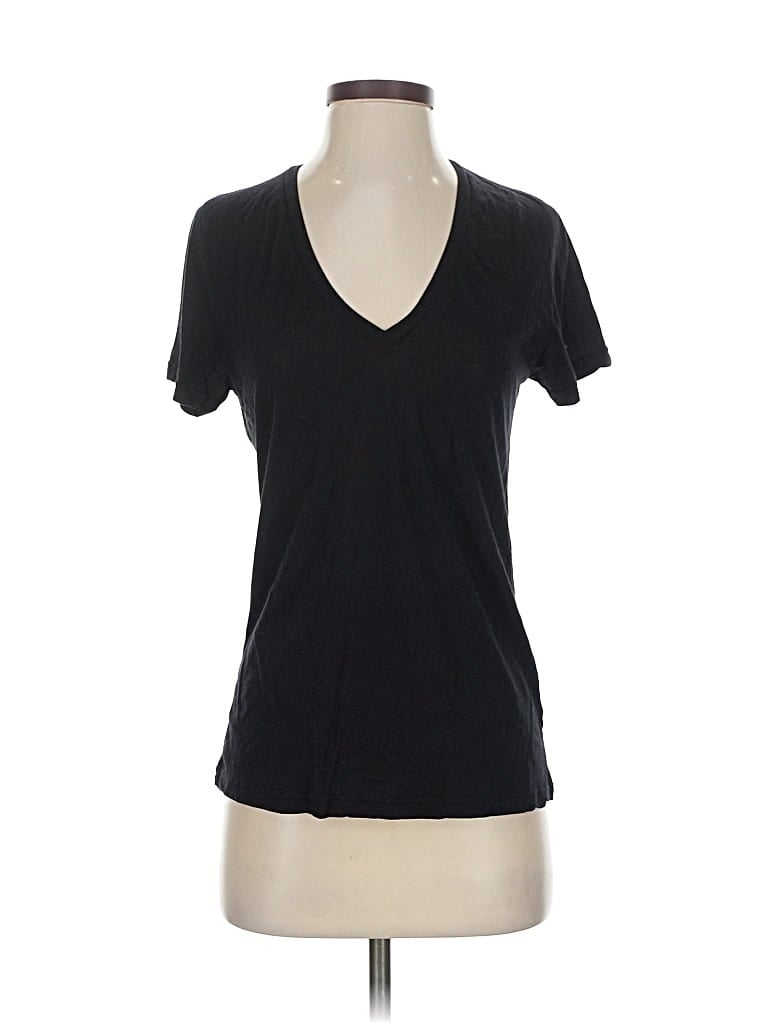 Pre-owned Monrow Short Sleeve T-shirt In Black