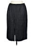 Ellen Tracy Solid Black Silk Skirt Size 12 - photo 2