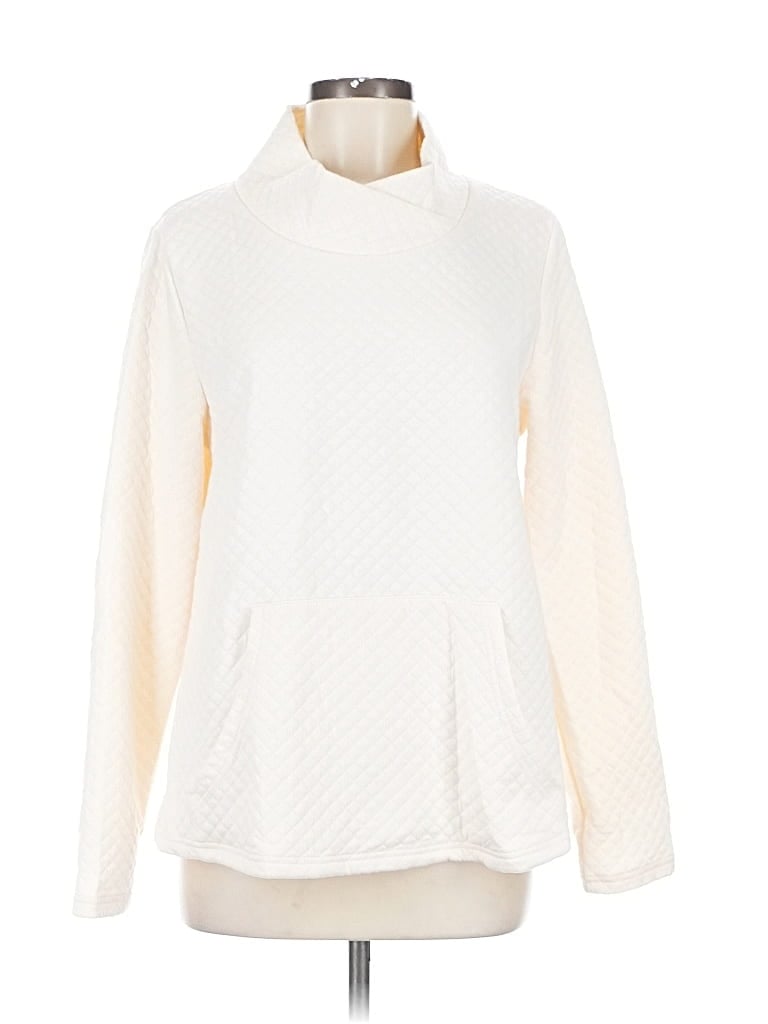 Pre-owned Unbranded Turtleneck Sweater In White