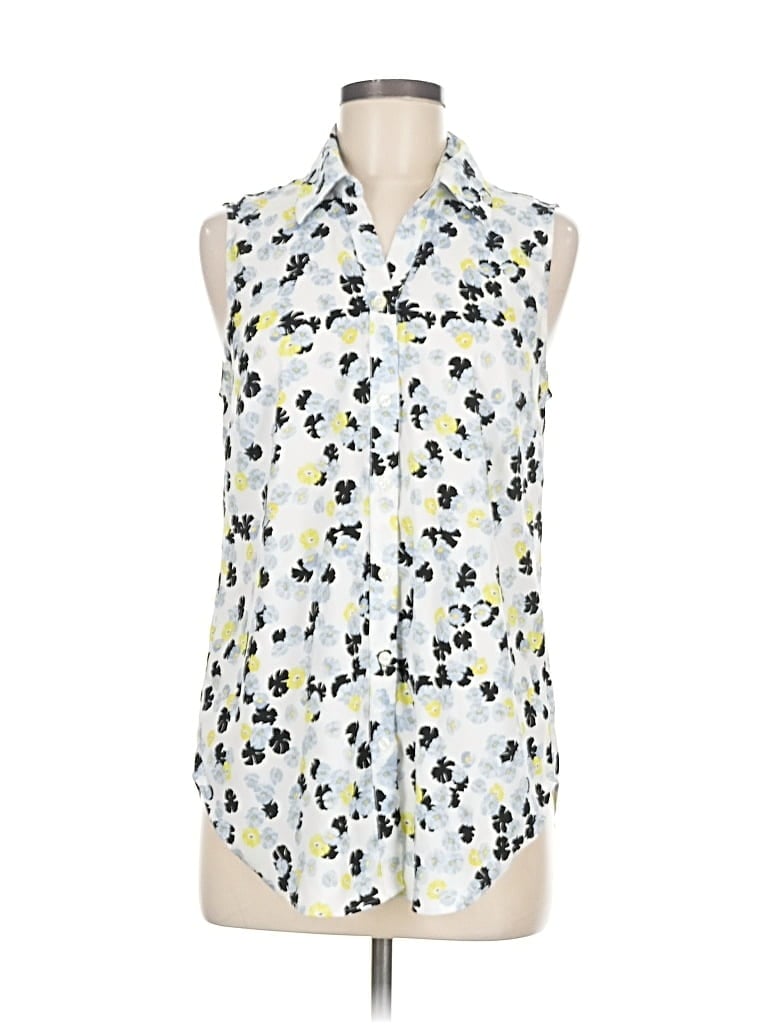 ANN TAYLOR Pre-owned Sleeveless Blouse In White