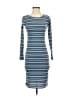 Lularoe Stripes Blue Casual Dress Size XXS - photo 1