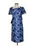 JS Collections 100% Polyester Blue Casual Dress Size 2 - photo 1
