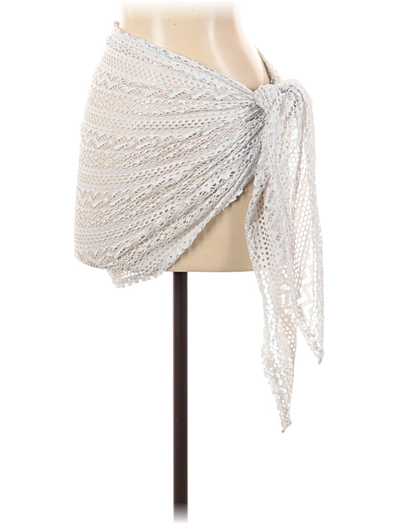 Pre-owned Ekouaer Swimsuit Cover Up In White