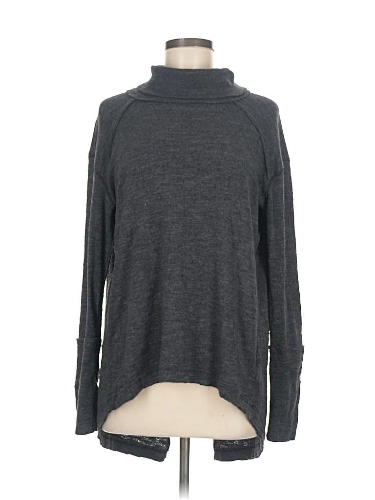 Pre-owned We The Free Turtleneck Sweater In Gray